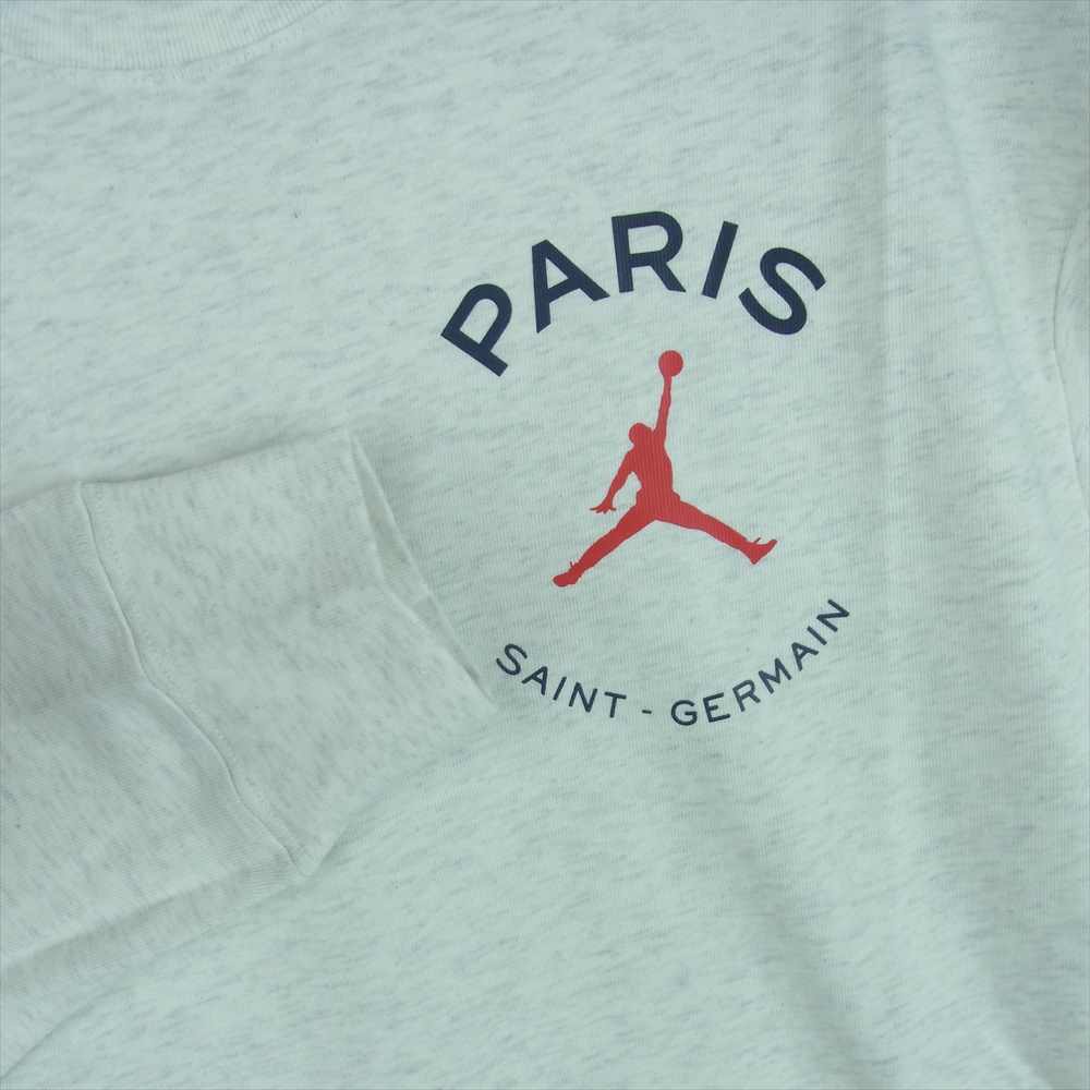 NIKE ナイキ AIR JORDAN × PARIS SAINT-GERMAIN L/S TEE エアジョーダン × パリ サン-ジェルマン 長袖 Tシャツ ライトグレー系 S【新古品】【未使用】【中古】