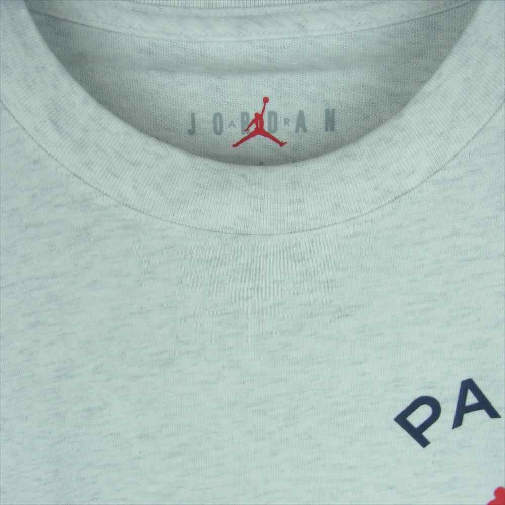 NIKE ナイキ AIR JORDAN × PARIS SAINT-GERMAIN L/S TEE エアジョーダン × パリ サン-ジェルマン 長袖 Tシャツ ライトグレー系 S【新古品】【未使用】【中古】