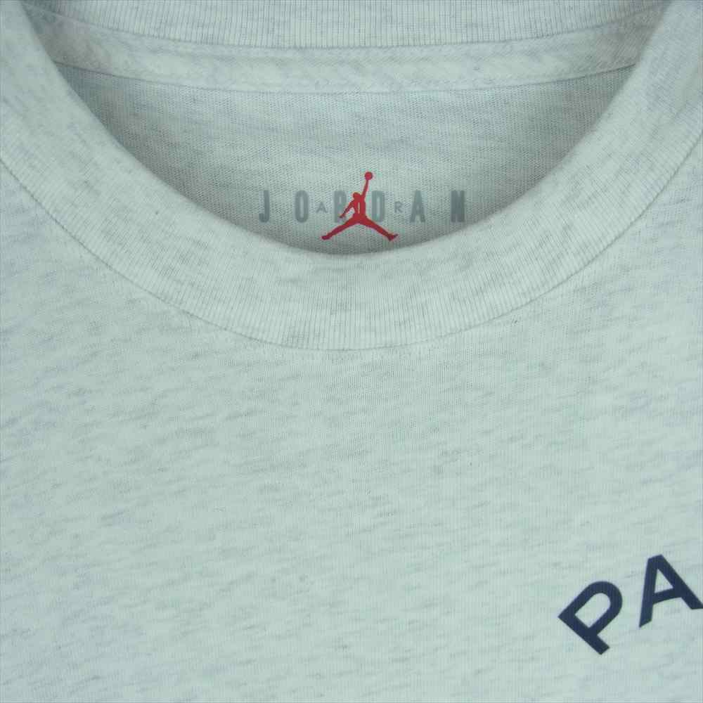 NIKE ナイキ AIR JORDAN × PARIS SAINT-GERMAIN L/S TEE エアジョーダン × パリ サン-ジェルマン 長袖 Tシャツ ライトグレー系 S【新古品】【未使用】【中古】