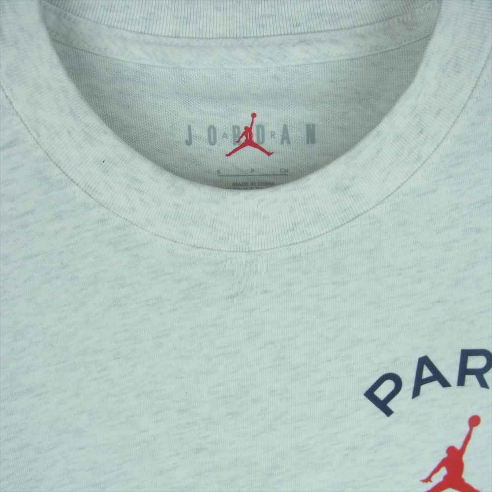 NIKE ナイキ AIR JORDAN × PARIS SAINT-GERMAIN L/S TEE エアジョーダン × パリ サン-ジェルマン 長袖 Tシャツ ライトグレー系 S【新古品】【未使用】【中古】