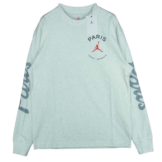 NIKE ナイキ AIR JORDAN PARIS SAINT-GERMAIN L/S TEE エアジョーダン パリ サン-ジェルマン 長袖 Tシャツ ライトグレー系 S【新古品】【未使用】【中古】