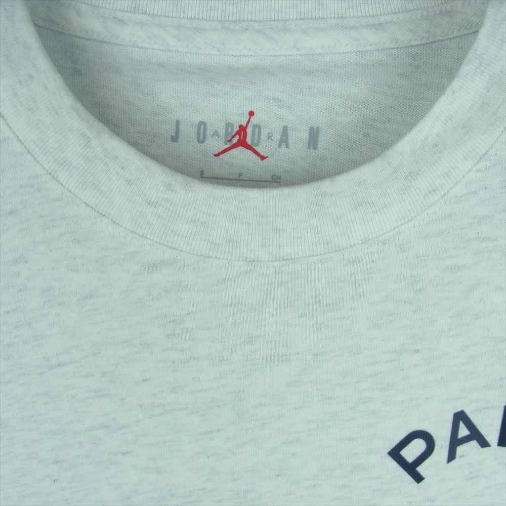 NIKE ナイキ AIR JORDAN × PARIS SAINT-GERMAIN L/S TEE エアジョーダン × パリ サン-ジェルマン 長袖 Tシャツ ライトグレー系 S【新古品】【未使用】【中古】
