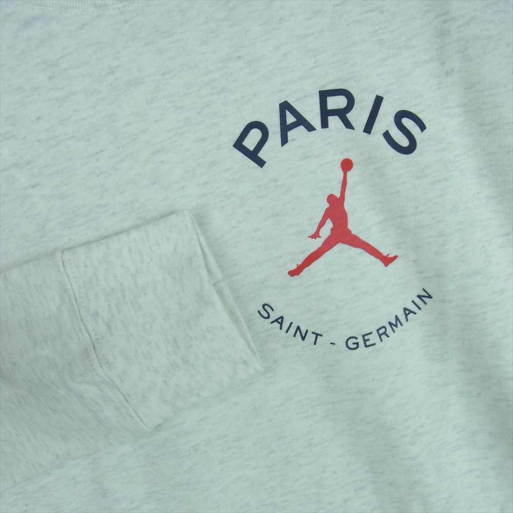 NIKE ナイキ AIR JORDAN × PARIS SAINT-GERMAIN L/S TEE エアジョーダン × パリ サン-ジェルマン 長袖 Tシャツ ライトグレー系 S【新古品】【未使用】【中古】