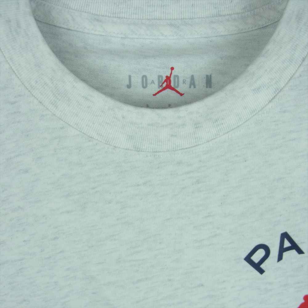 NIKE ナイキ AIR JORDAN × PARIS SAINT-GERMAIN L/S TEE エアジョーダン × パリ サン-ジェルマン 長袖 Tシャツ ライトグレー系 S【新古品】【未使用】【中古】