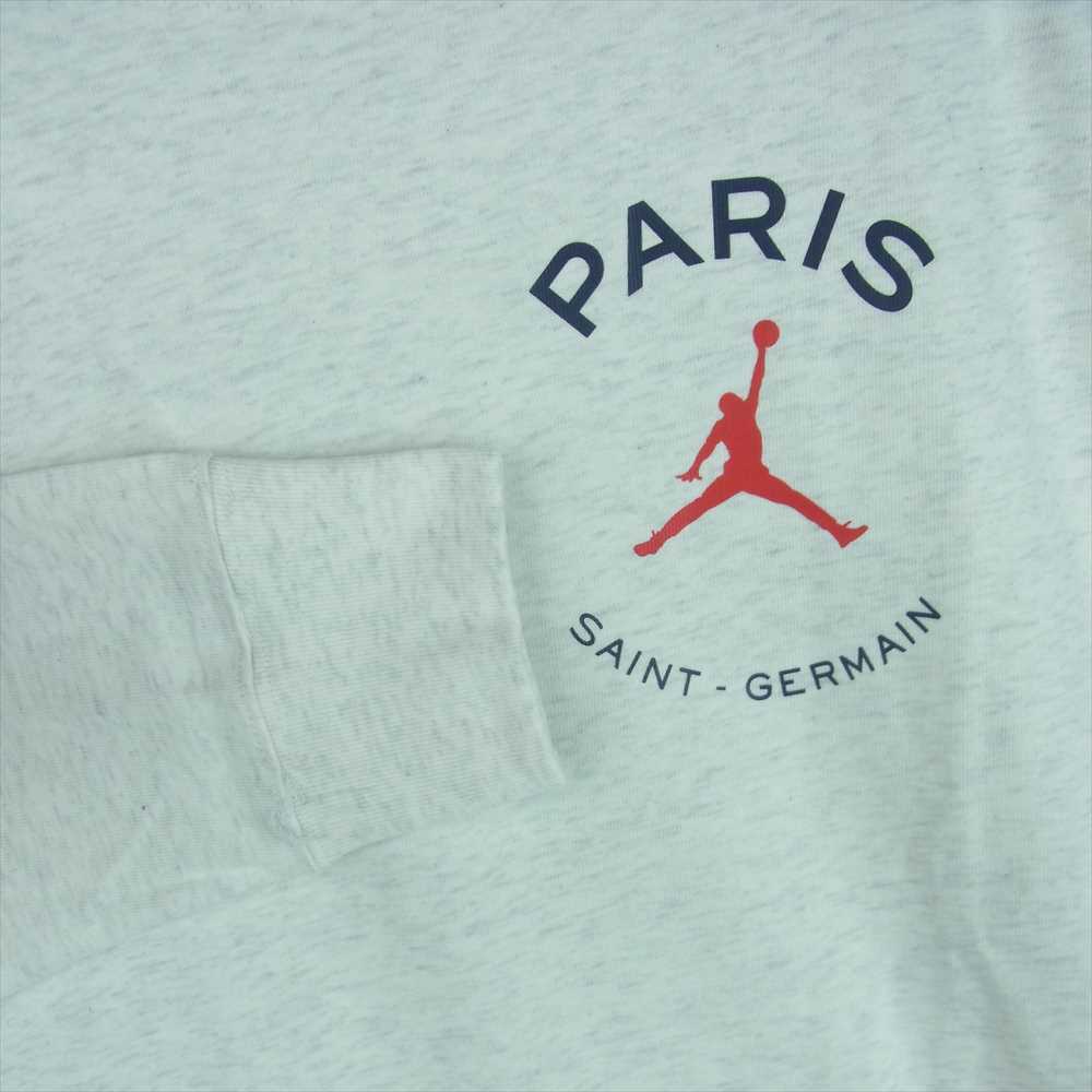 NIKE ナイキ AIR JORDAN × PARIS SAINT-GERMAIN L/S TEE エアジョーダン × パリ サン-ジェルマン 長袖 Tシャツ ライトグレー系 S【新古品】【未使用】【中古】