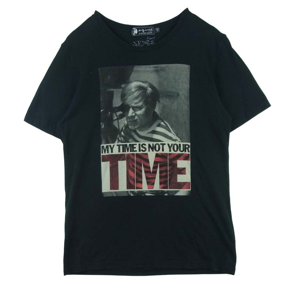HYSTERIC GLAMOUR ヒステリックグラマー 0451CT08 ANDY WARHOL アンディウォーホル プリント 半袖 Tシャツ ブラック系 M【中古】