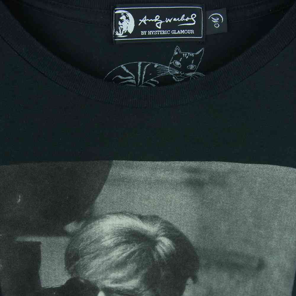 HYSTERIC GLAMOUR ヒステリックグラマー 0451CT08 ANDY WARHOL アンディウォーホル プリント 半袖 Tシャツ ブラック系 M【中古】
