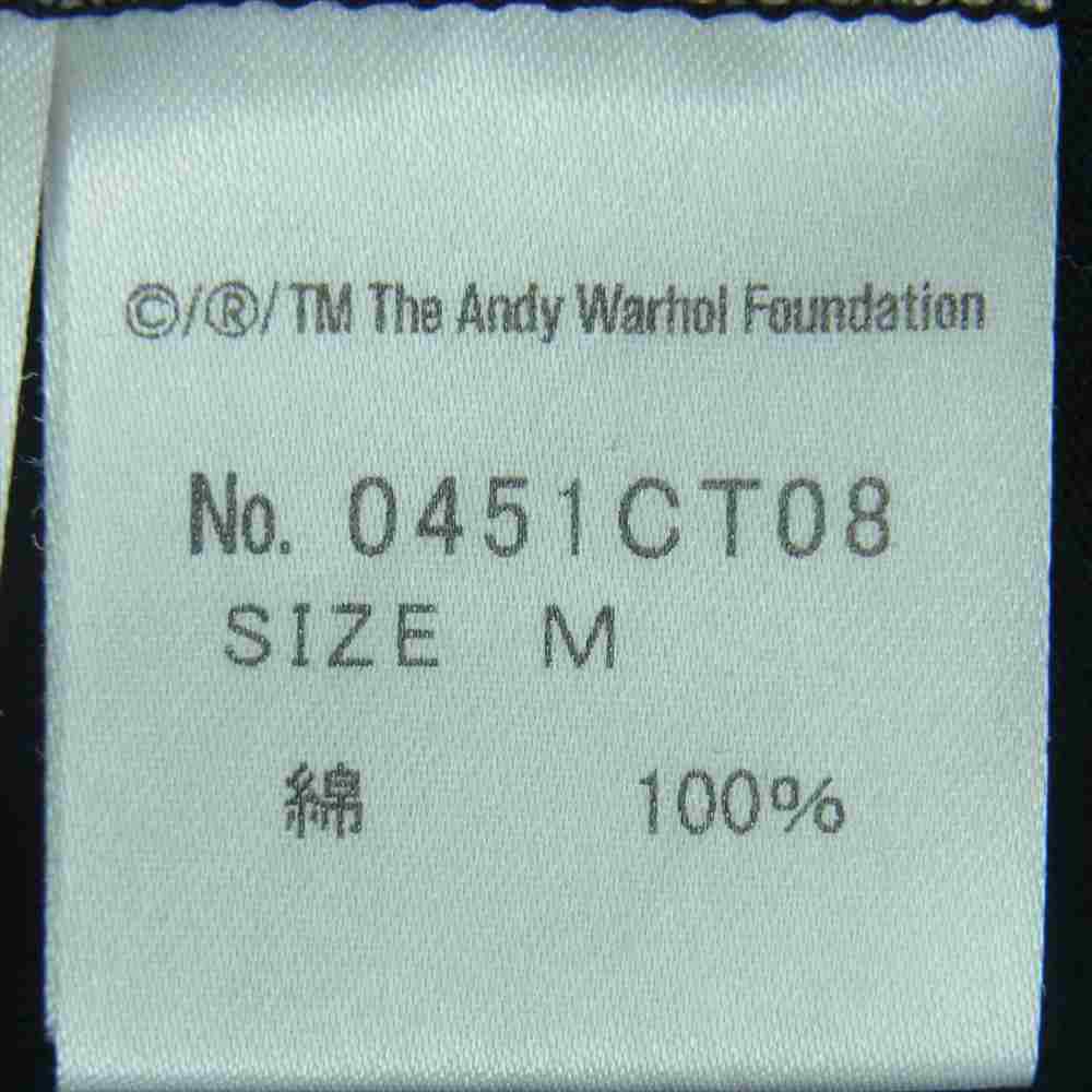 HYSTERIC GLAMOUR ヒステリックグラマー 0451CT08 ANDY WARHOL アンディウォーホル プリント 半袖 Tシャツ ブラック系 M【中古】