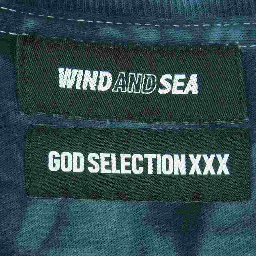 WIND AND SEA ウィンダンシー WDS-XXX-SP-06 GOD SELECTION XXX ゴッドセレクション タイダイ 半袖 Tシャツ グレイッシュブルー系 M【中古】