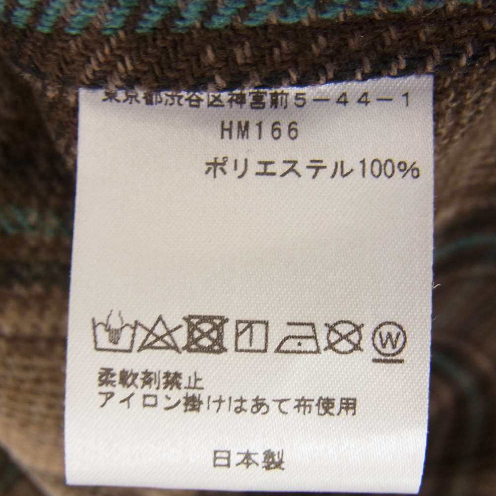 Needles ニードルス 20AW HM166 D.N. Coverall Plaid Tweed チェック カバーオール プレイド ツイード ジャケット ブラウン系 L【中古】