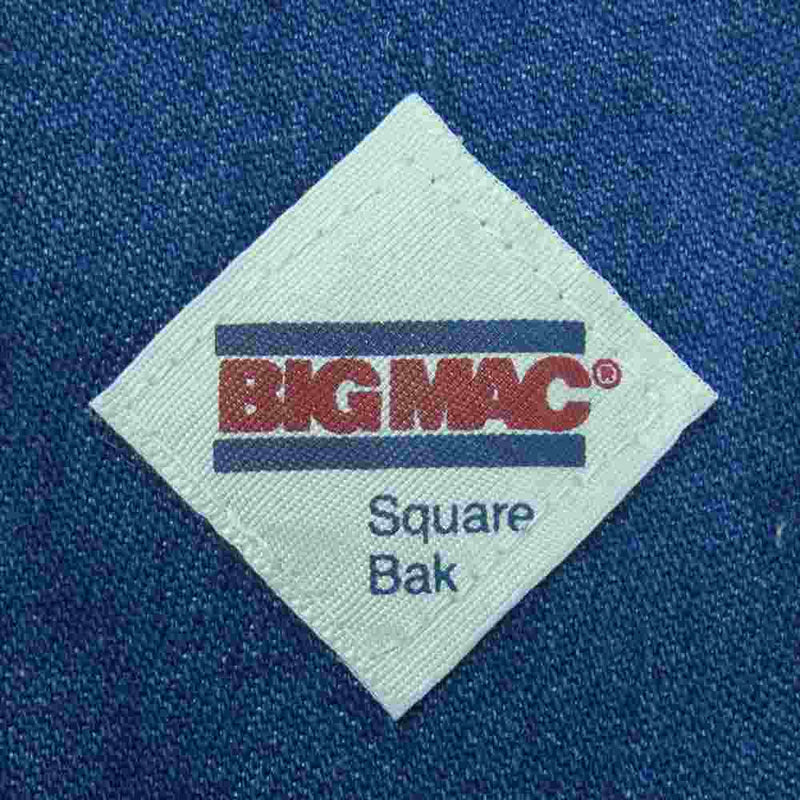 BIG MAC ビッグマック ヴィンテージ 80s デニム オーバーオール アメリカ製 インディゴブルー系 W40 L30【中古】