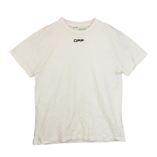 OFF-WHITE オフホワイト 20SS OMAA038S20185003 イーストランド 国内正規品 AIRPORT TAPE S/S SLIM TEE エアポート テープ 半袖 Tシャツ ホワイト系 XXS【中古】