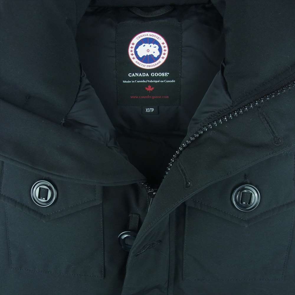 CANADA GOOSE カナダグース 3434JM R 国内正規品 グリフィンタグ MONTREAL VEST モントリオール ダウン ベスト ジャケット ブラック系 XS【中古】