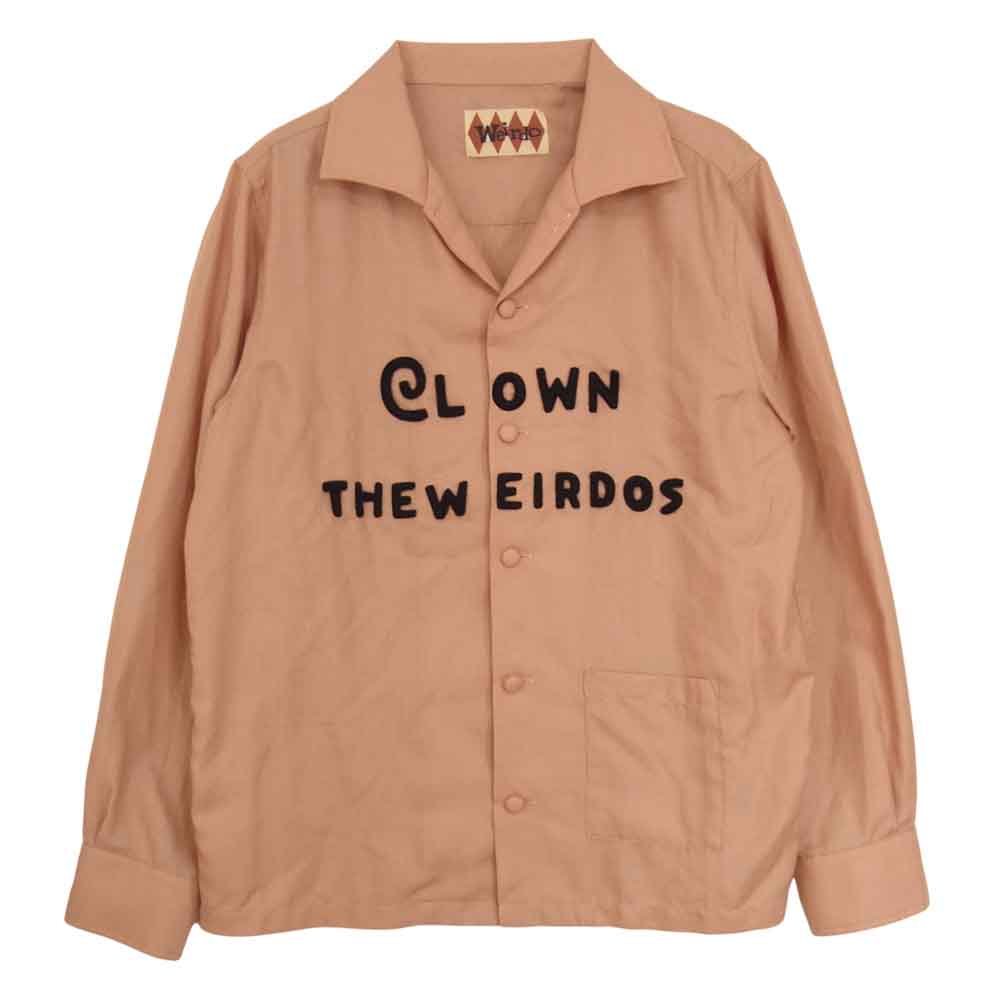 WEIRDO ウィアード 15AW WRD-15-AW-23 CLOWN THE WEIRDO L/S SHIRTS クラウン ザ ウィアード 長袖 シャツ オレンジ系 S【中古】