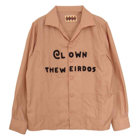 WEIRDO ウィアード 15AW WRD-15-AW-23 CLOWN THE WEIRDO L/S SHIRTS クラウン ザ ウィアード 長袖 シャツ オレンジ系 S【中古】