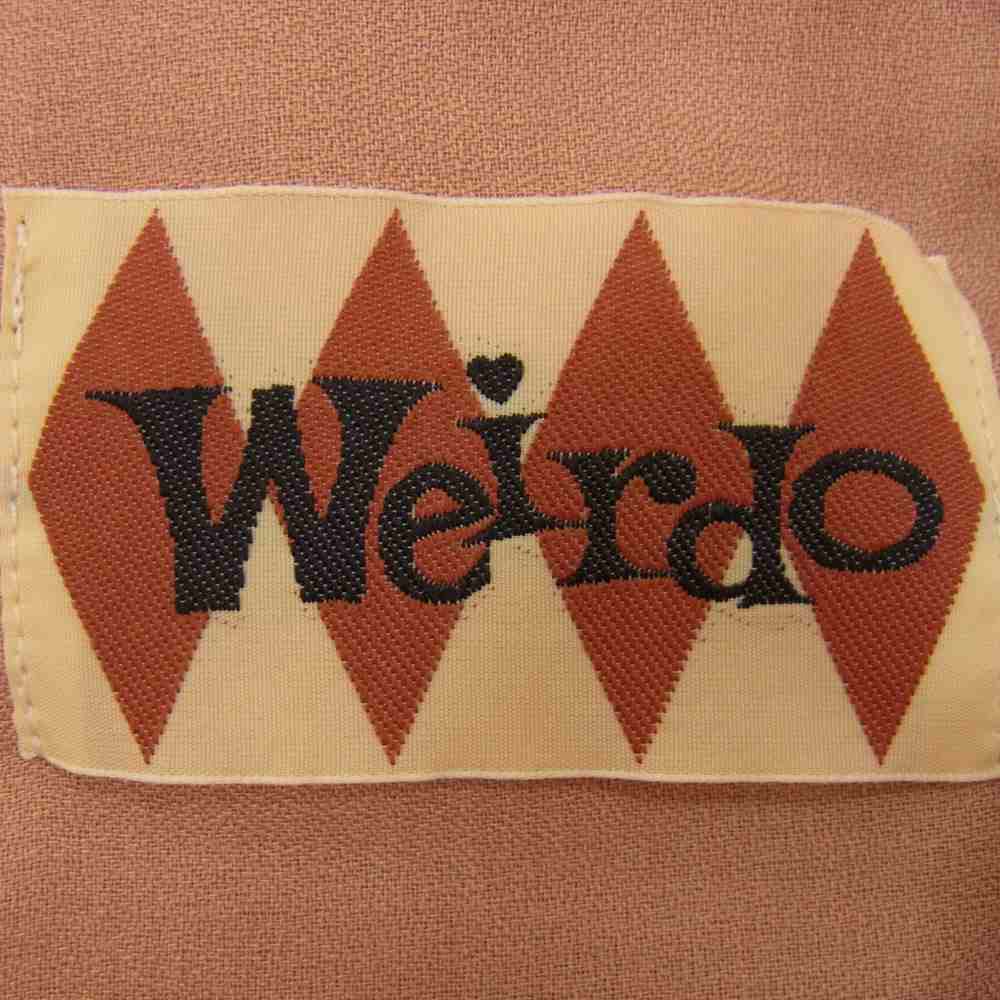 WEIRDO ウィアード 15AW WRD-15-AW-23 CLOWN THE WEIRDO L/S SHIRTS クラウン ザ ウィアード 長袖 シャツ オレンジ系 S【中古】