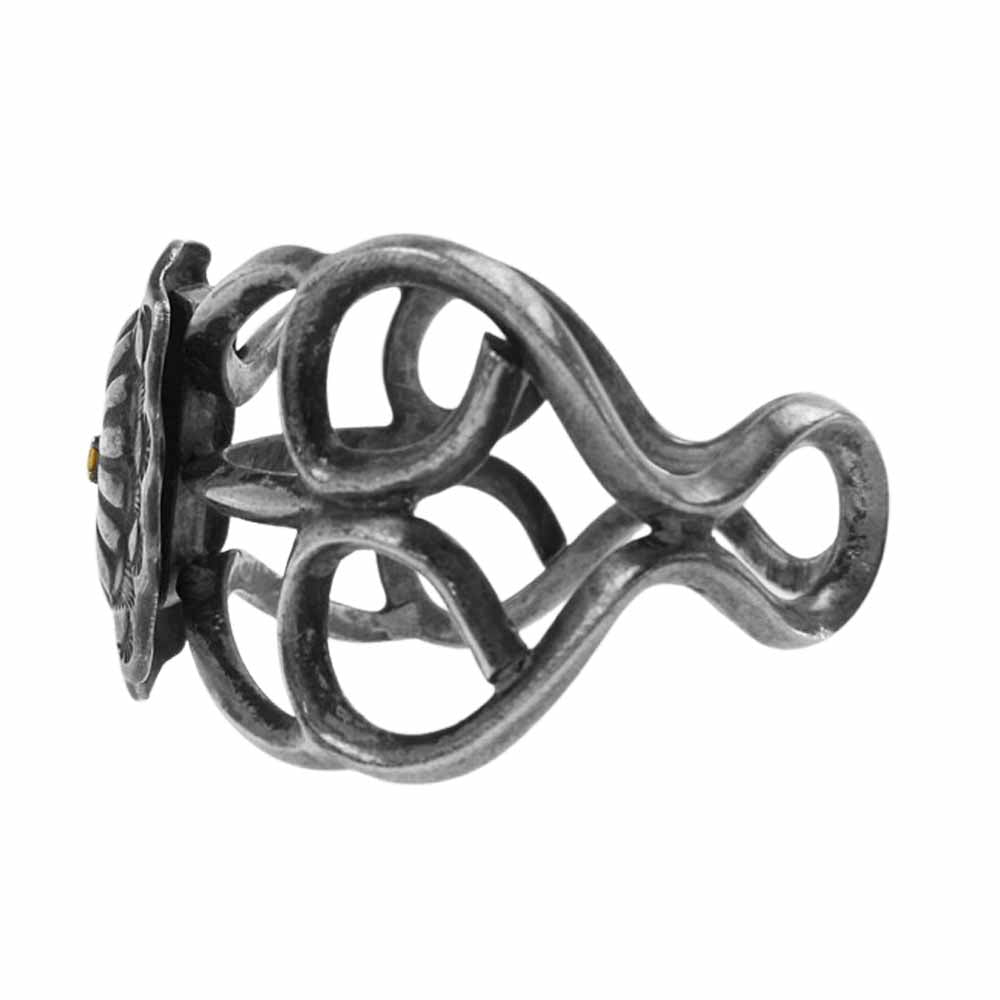BIGHAND ビッグハンド 石付き コンチョ バングル シルバー系【中古】
