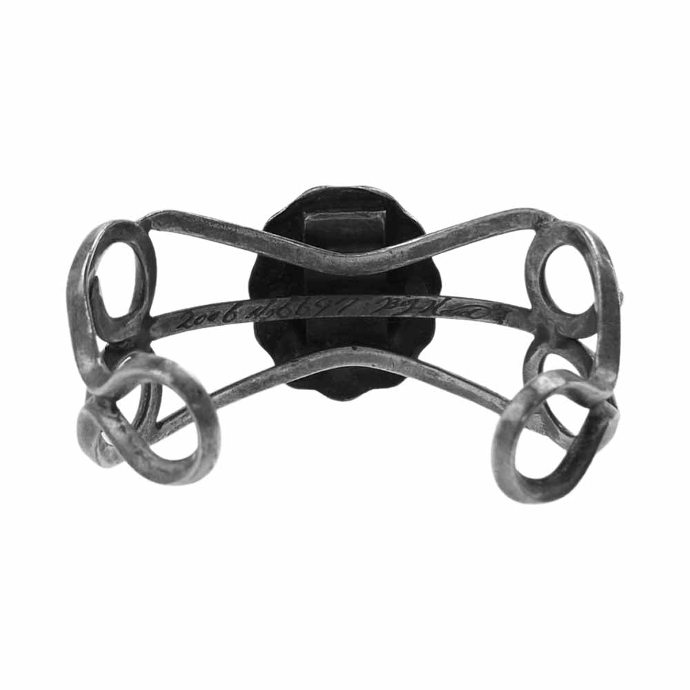 BIGHAND ビッグハンド 石付き コンチョ バングル シルバー系【中古】