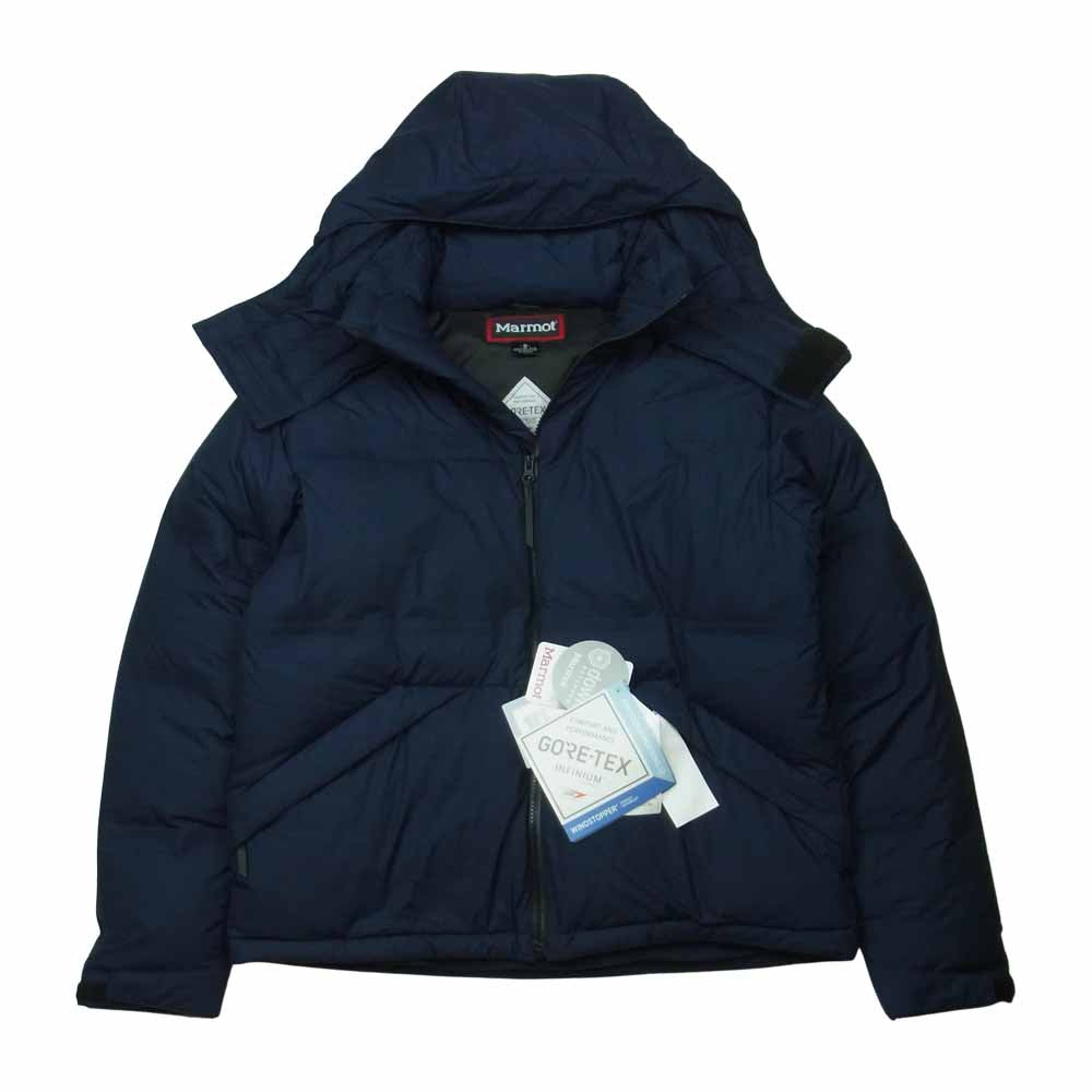 VAINL ARCHIVE ヴァイナルアーカイブ MAEMOT マーモット 20AW TOMQJL34VA PUFF HOOD DOWN JACKET 着脱可能フード付き パフ フーディ ダウン ジャケット ダークネイビー系 M【新古品】【未使用】【中古】
