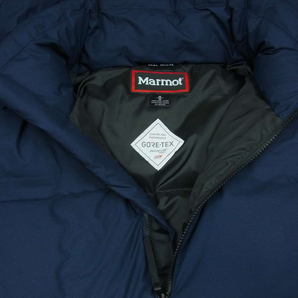 VAINL ARCHIVE ヴァイナルアーカイブ MAEMOT マーモット 20AW TOMQJL34VA PUFF HOOD DOWN JACKET 着脱可能フード付き パフ フーディ ダウン ジャケット ダークネイビー系 M【新古品】【未使用】【中古】
