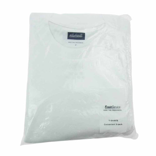 フレッシュサービス FSW-22-TE_100 2-PACK OVERSIZED TEE 2パック オーバー サイズ Tシャツ ホワイト系 F【新古品】【未使用】【中古】
