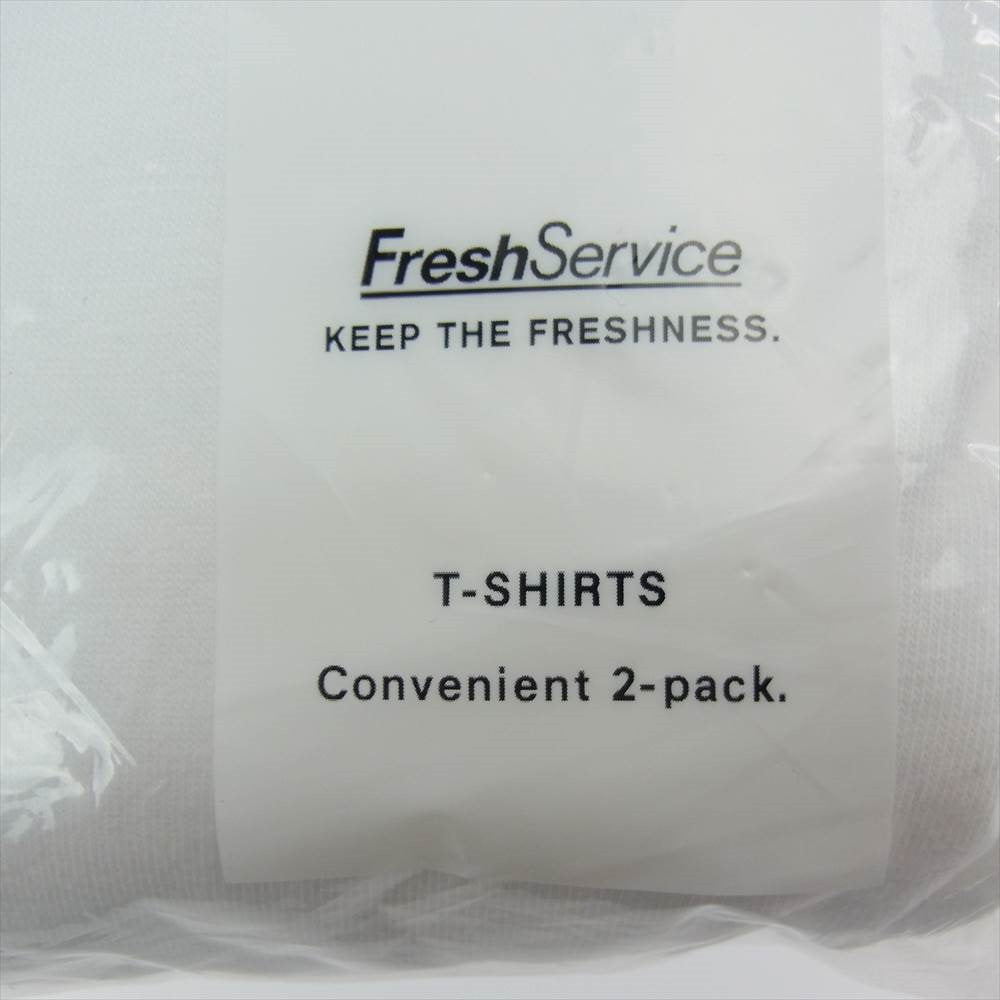 フレッシュサービス FSW-22-TE_100 2-PACK OVERSIZED TEE 2パック オーバー サイズ Tシャツ ホワイト系 F【新古品】【未使用】【中古】