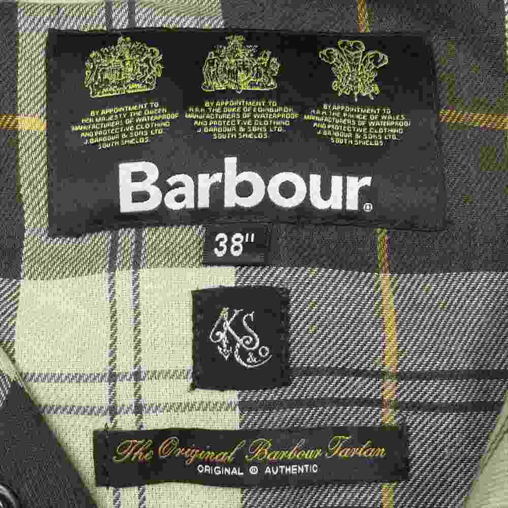 Barbour バブアー 1902277 KAPTAIN SUNSHINE Field Short Hoody Jacket キャプテン サンシャイン フィールド ショート フーディー ジャケット ダークグリーン系 38【中古】