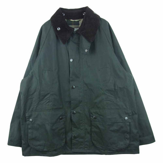 Barbour バブアー 2002075 国内正規品 OS WAX BEDALE オーバー サイズ ワックス ビデイル オイルド ジャケット ダークグリーン系 38【中古】