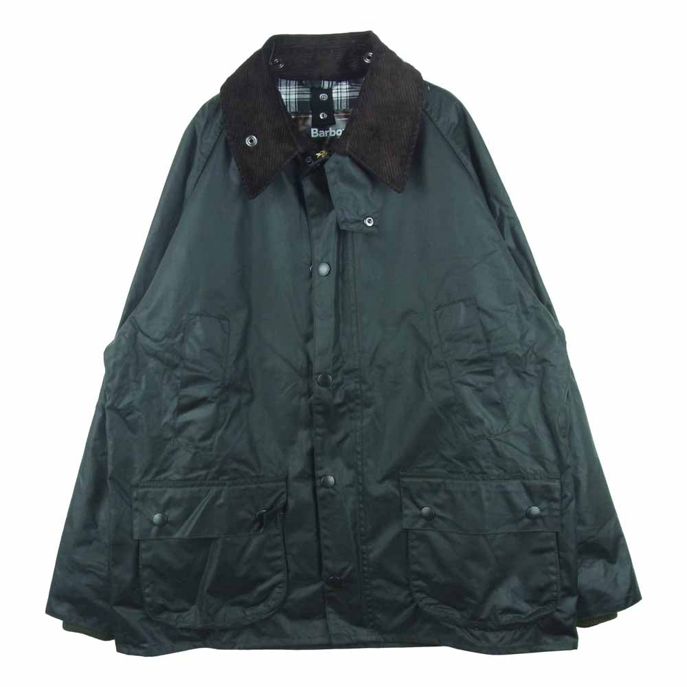 Barbour バブアー 2102060 国内正規品 OS WAX BEDALE オーバーサイズ ワックス ビデイル ジャケット イギリス製 ダークグリーン系 40【中古】