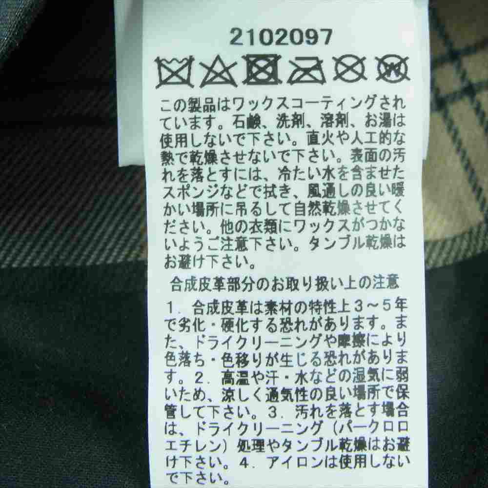Barbour バブアー MWX1960SG91 United Arrows ユナイテッドアローズ TRANSPORT CASUAL Waxed Cotton Adjustable Coat ワックスド コットン アジャスタブル コート ダークグリーン系 38【美品】【中古】