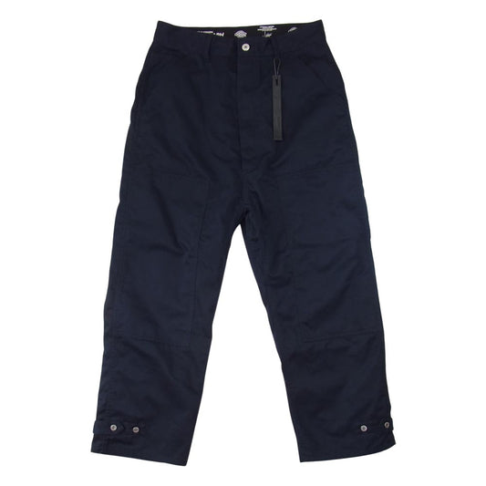 ISAMUKATAYAMA BACKLASH イサムカタヤマバックラッシュ × Dickies ディッキーズ D2001-02 ライダース ダブルニー 裾ボタン パンツ ネイビー系 M【美品】【中古】