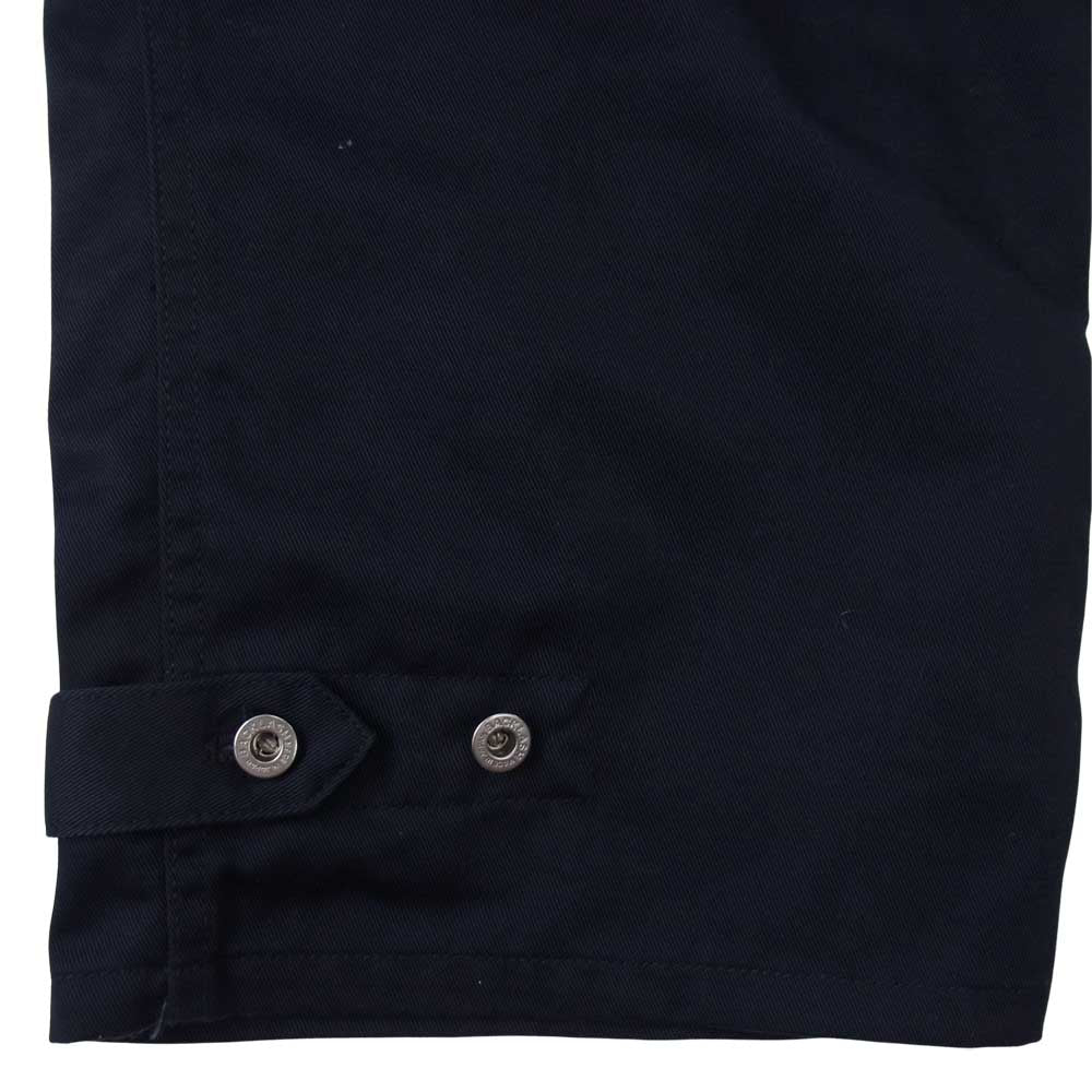 ISAMUKATAYAMA BACKLASH イサムカタヤマバックラッシュ × Dickies ディッキーズ D2001-02 ライダース ダブルニー 裾ボタン パンツ ネイビー系 M【美品】【中古】