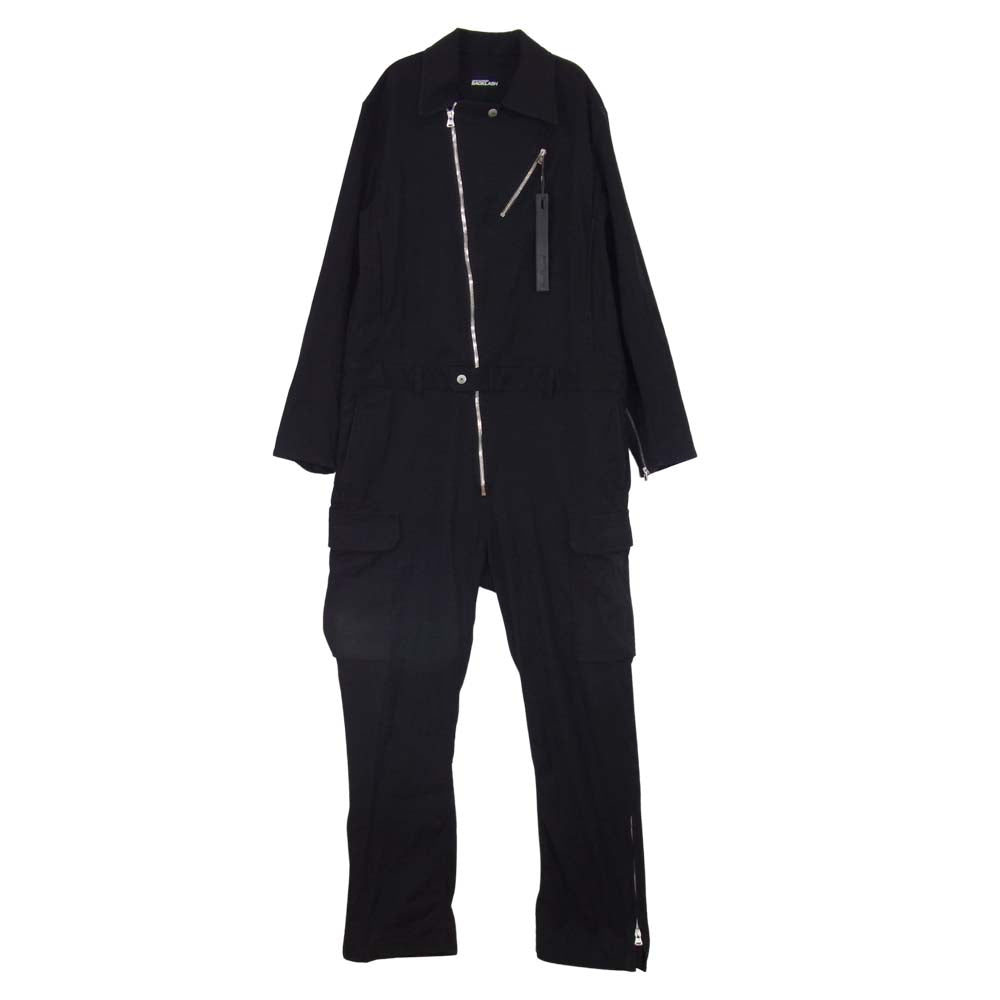 ISAMUKATAYAMA BACKLASH イサムカタヤマバックラッシュ 1935-01 コットンストレッチ ライダース オールインワン ツナギ ブラック系 M【中古】