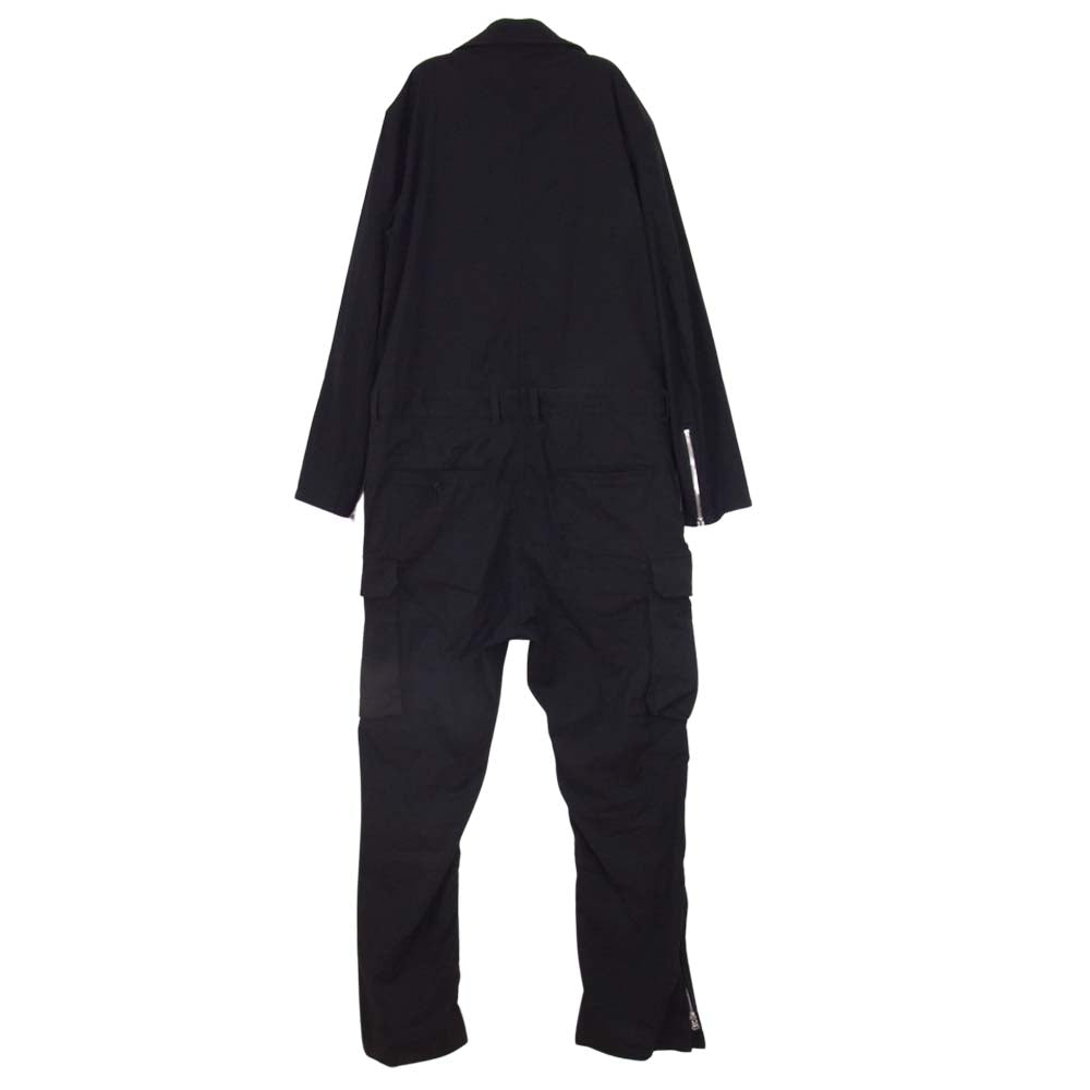 ISAMUKATAYAMA BACKLASH イサムカタヤマバックラッシュ 1935-01 コットンストレッチ ライダース オールインワン ツナギ ブラック系 M【中古】