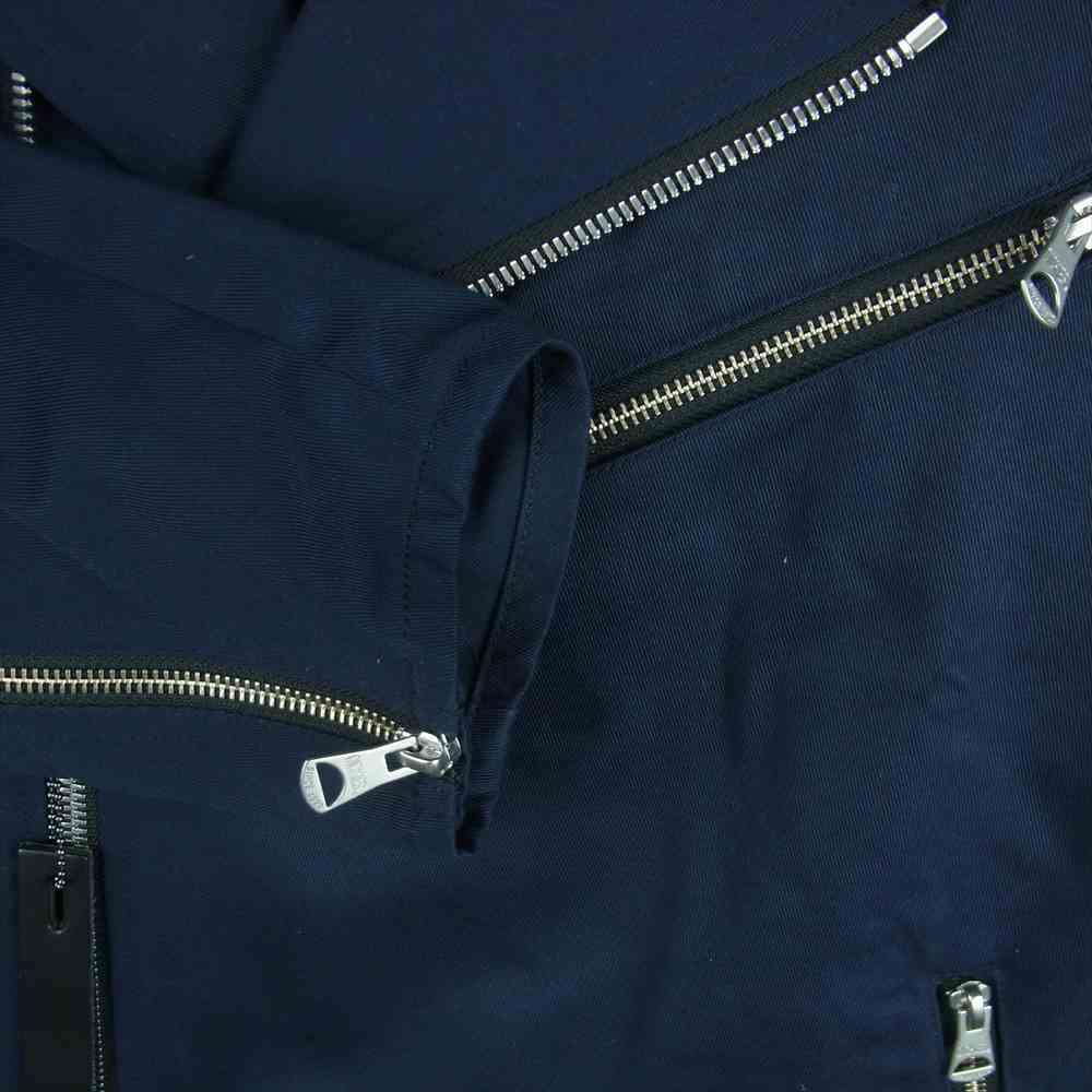 ISAMUKATAYAMA BACKLASH イサムカタヤマバックラッシュ Dickies ディッキーズ D2001-02 ライダース ３ポケット サイドジップ ジャケット ネイビー系 M【美品】【中古】