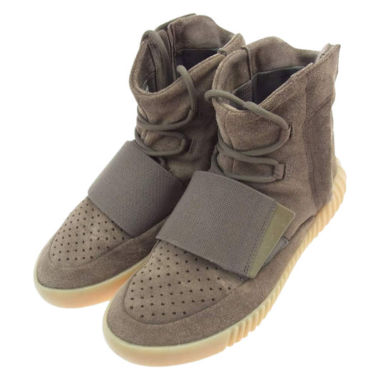 YEEZY BOOST イージーブースト by2456 × KANYE WEST LBROWN LBROWN GUM3 カニエ ウエスト ライトブラウン ガム3 スニーカー ブラウン系 27cm【中古】