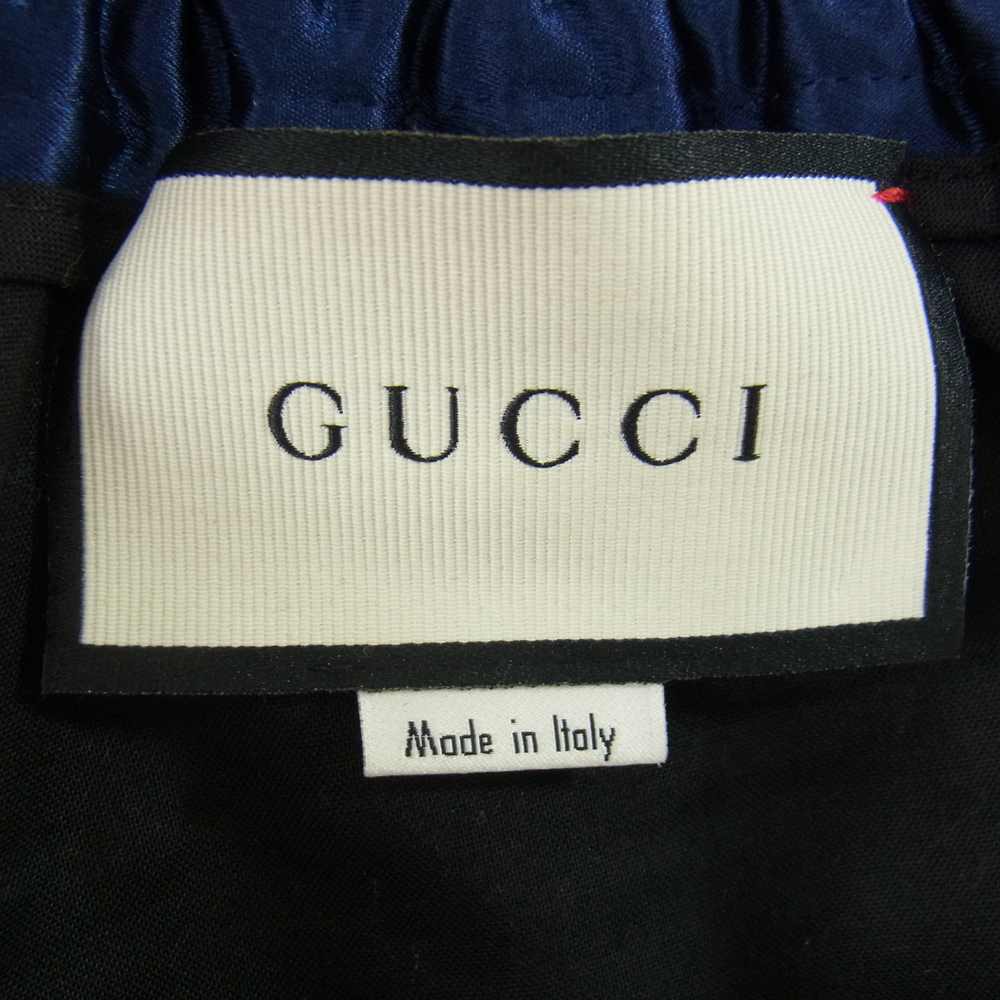 GUCCI グッチ 18SS 495697 Z79IA  国内正規品 ストライプ アセテート ジョギング パンツ ブルー系 46【中古】