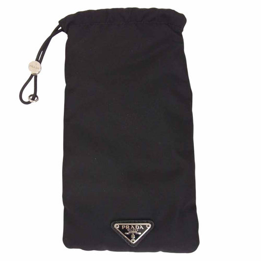 PRADA プラダ 1NM820 ギャランティ付属 Re Nylon リサイクルナイロン ポーチ ブラック系【中古】