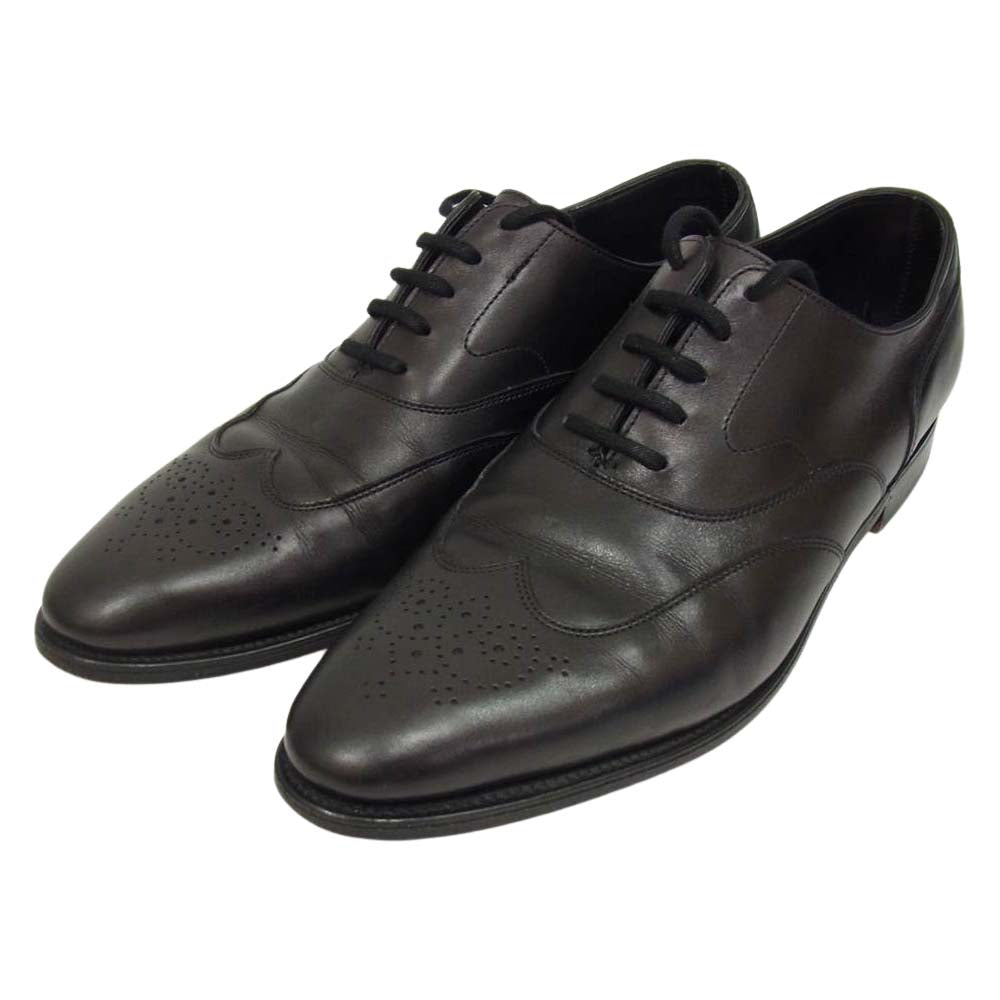 John Lobb ジョンロブ 1S4891 HEATH ヒース ウィングチップ シューズ ブラック系【中古】
