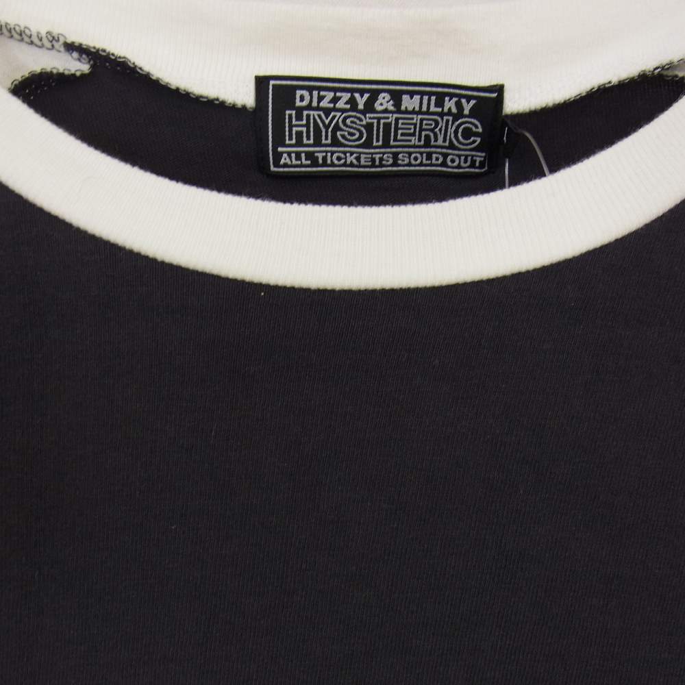 HYSTERIC GLAMOUR ヒステリックグラマー 02222CL01 HG MEDICINE ラグランスリーブ 七分袖 Tシャツ ブラック系 L【中古】
