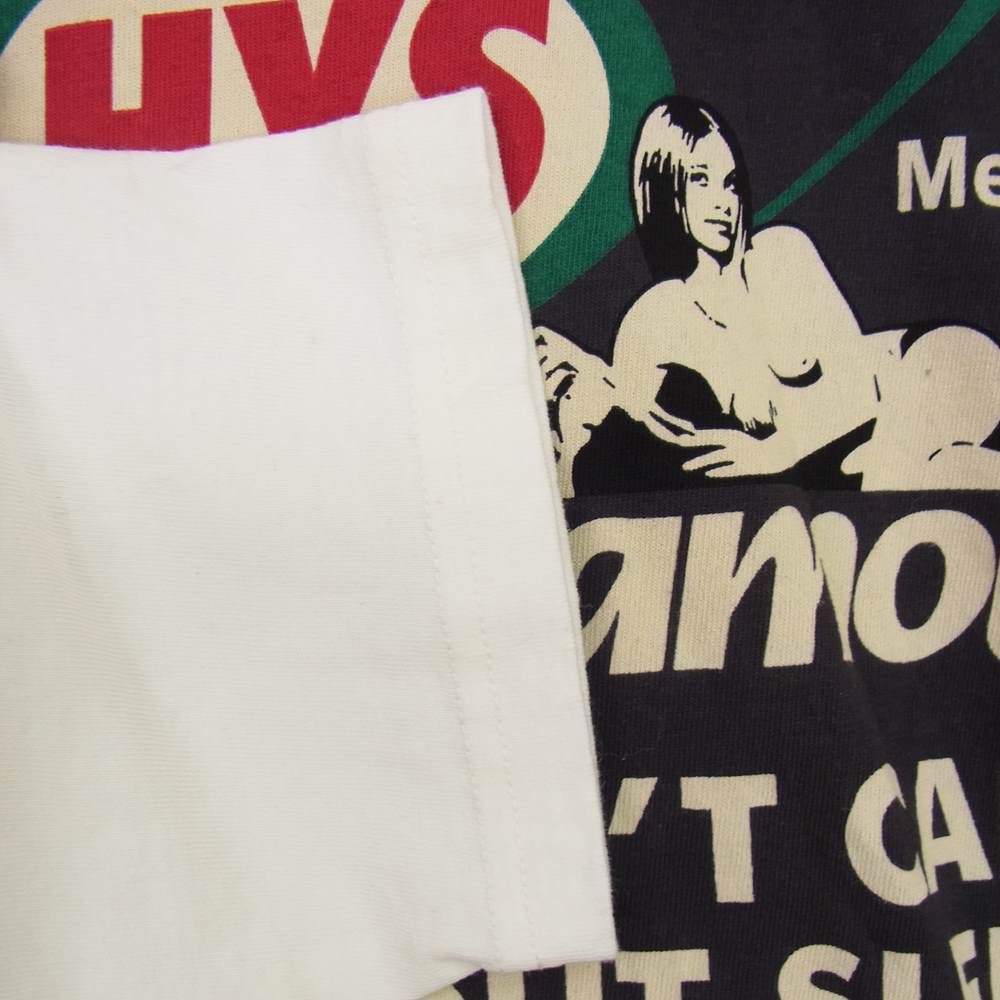 HYSTERIC GLAMOUR ヒステリックグラマー 02222CL01 HG MEDICINE ラグランスリーブ 七分袖 Tシャツ ブラック系 L【中古】