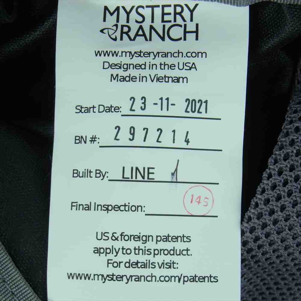MYSTERY RANCH ミステリーランチ M-111183-001-25 2DAY ASSAULT 2デイアサルト リュック バックパック ブラック系【新古品】【未使用】【中古】