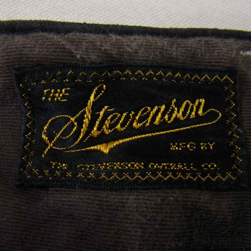 Stevenson Overall Co. スティーブンソンオーバーオール 18SS GAMBLER ギャンブラー サスペンダーボタン有 ストライプ パンツ ネイビー系 32【中古】