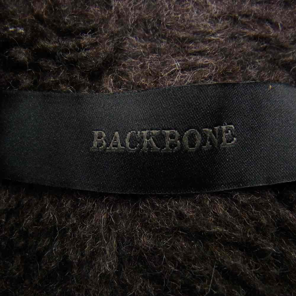 BACKBONE バックボーン 17AW BB17FW-CO11 NYLON TWILL HORSE LEATHER QUILTING FIELD PARKA 高密度ナイロンツイル 袖ホースレザー コヨーテファー 裏ウールボア モッズコート ブラック系 L【中古】