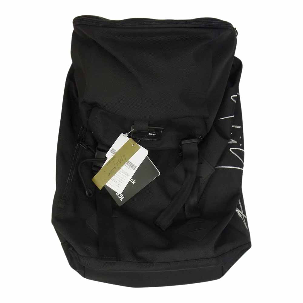Yohji Yamamoto POUR HOMME ヨウジヤマモトプールオム New Era ニューエラ HN-I44-976-1A3 YY Signature LOGO Ruck Sack ロゴ シグネチャー バックパック リュックサック ブラック系 35L【美品】【中古】