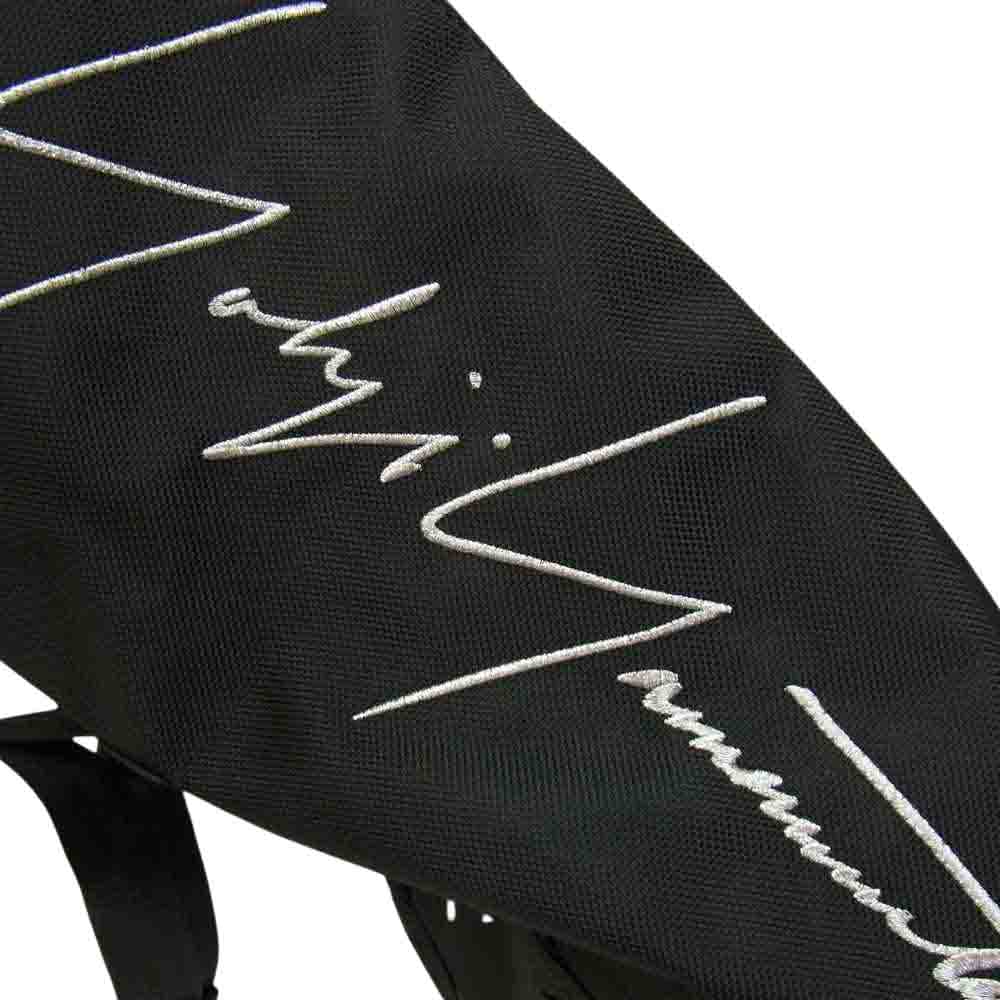 Yohji Yamamoto POUR HOMME ヨウジヤマモトプールオム New Era ニューエラ HN-I44-976-1A3 YY Signature LOGO Ruck Sack ロゴ シグネチャー バックパック リュックサック ブラック系 35L【美品】【中古】