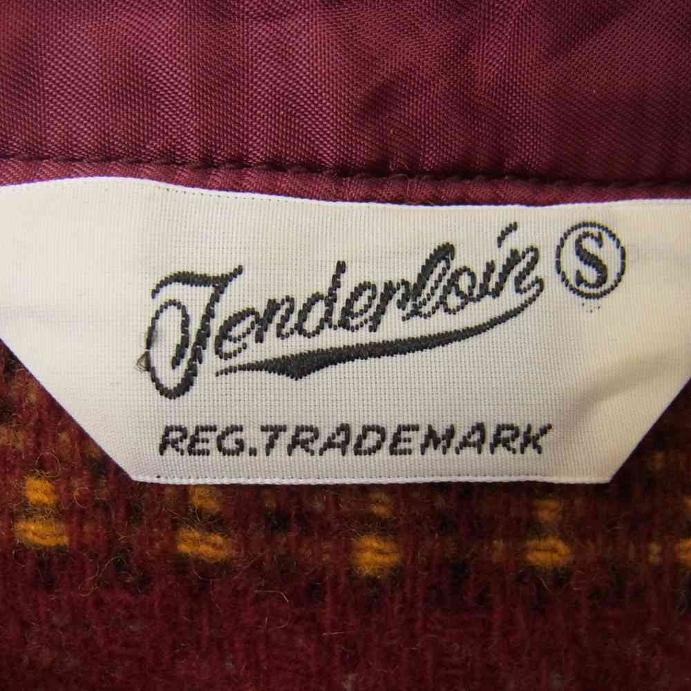 TENDERLOIN テンダーロイン T-INDIAN CPO JKT インディアン ウール シャツ ジャケット エンジ系 S【中古】