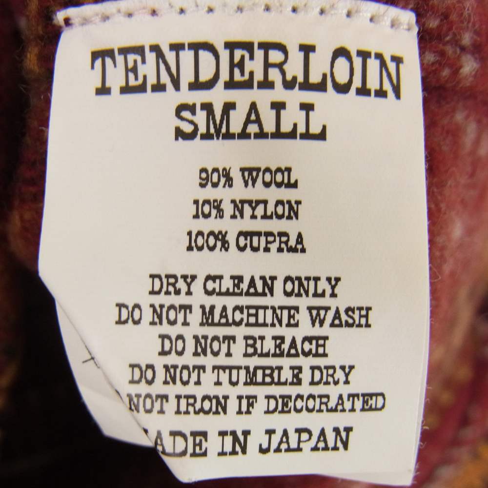 TENDERLOIN テンダーロイン T-INDIAN CPO JKT インディアン ウール シャツ ジャケット エンジ系 S【中古】