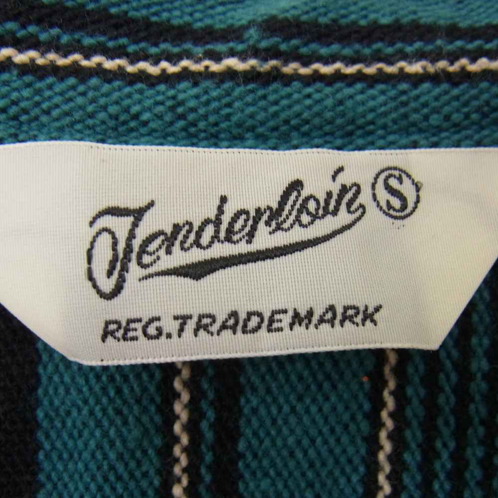 TENDERLOIN テンダーロイン T-GTM STAND SHT グアテマラ スタンドカラー 長袖 シャツ ブルー系 S【中古】