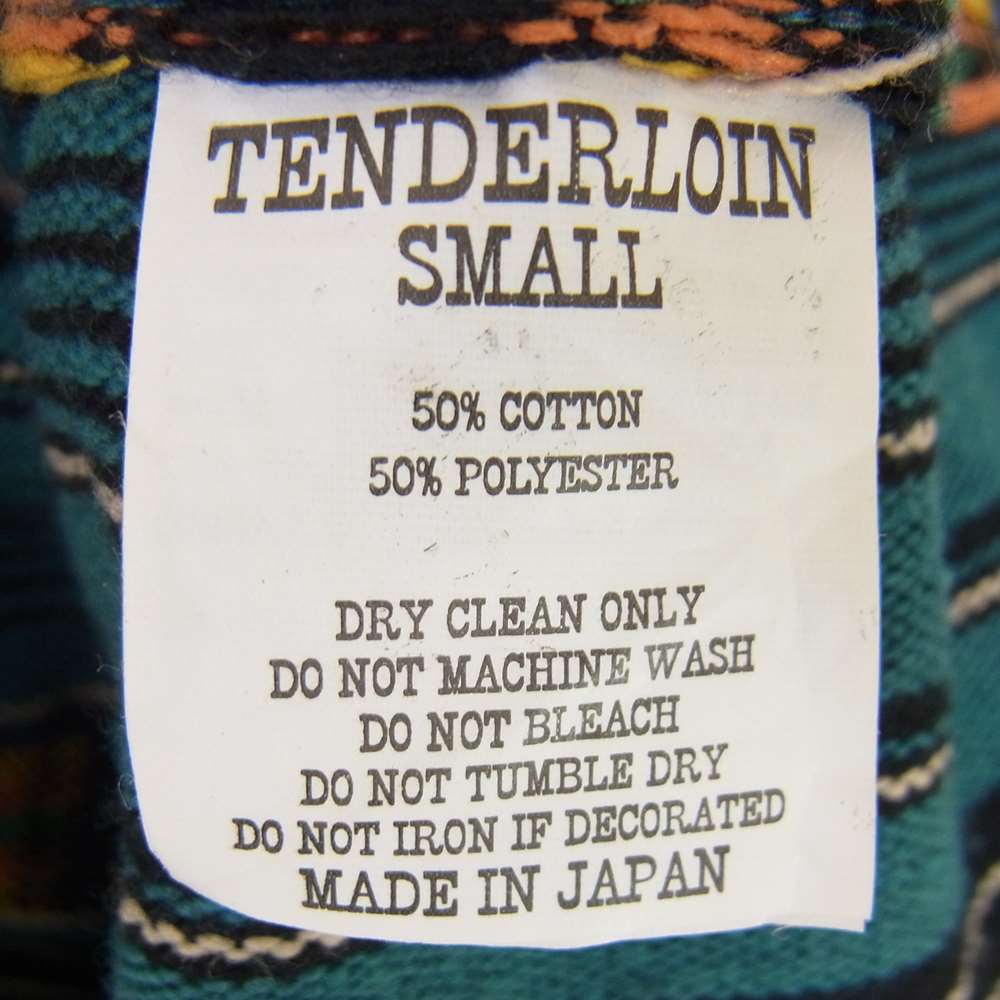 TENDERLOIN テンダーロイン T-GTM STAND SHT グアテマラ スタンドカラー 長袖 シャツ ブルー系 S【中古】